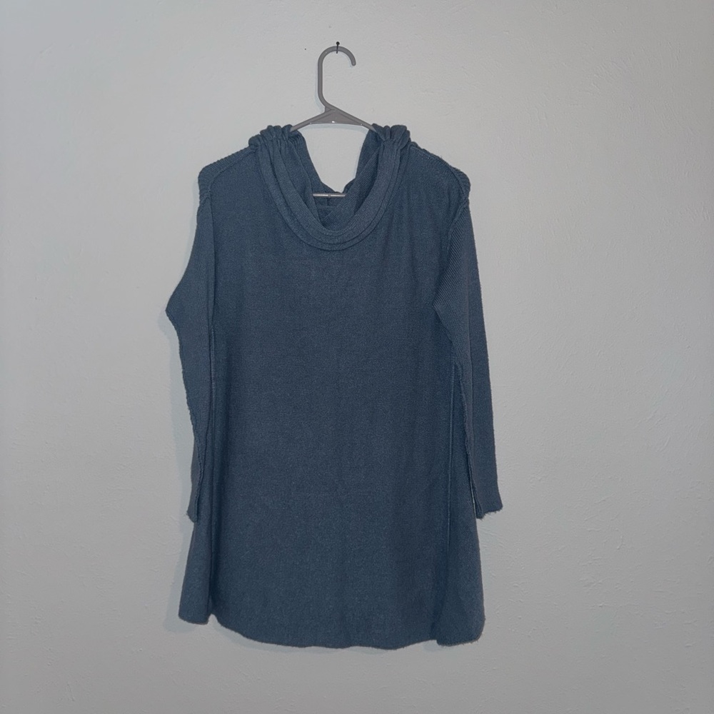 Altar'd State Blue Cowl Neck Sweater